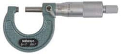 Mitutoyo - 250 to 275mm Range, 0.01mm Graduation, Mechanical Outside Micrometer - Ratchet Stop Thimble, Accurate to 0.0001" - Caliber Tooling