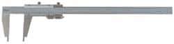 Mitutoyo - 0 to 40" Stainless Steel Vernier Caliper - 0.0010" Graduation, 140mm Jaw Depth, 0.003" Accuracy - Caliber Tooling