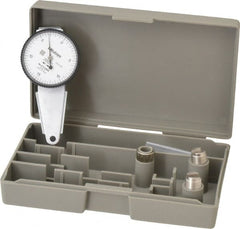 Mitutoyo - 0 to 0.03", 0.000500" Graduation, Horizontal Dial Test Indicator - Caliber Tooling