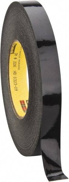 3M - 3/4" Wide x 60 Yd Long Black Crepe Paper Masking Tape - Series 226, 10.6 mil Thick, 34 In/Lb Tensile Strength - Caliber Tooling