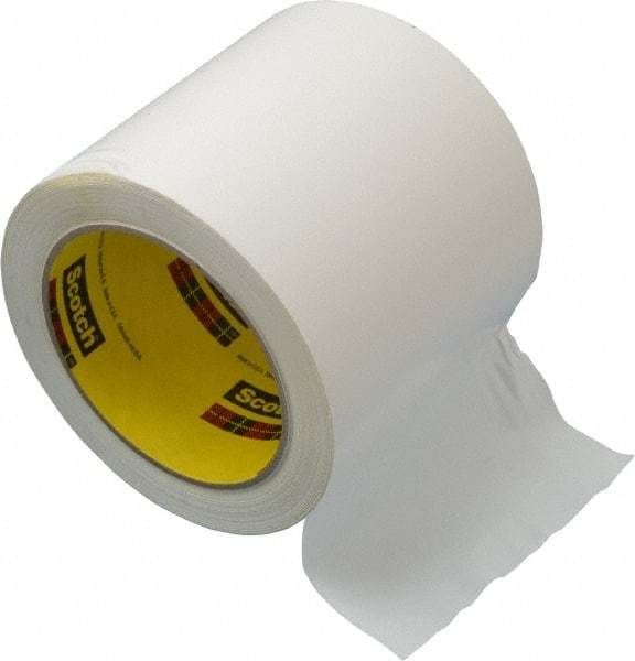 3M - White Solid Color Vinyl Tape - 4" Wide x 108' Long x 5.2 mil Thick, General Traffic - Caliber Tooling