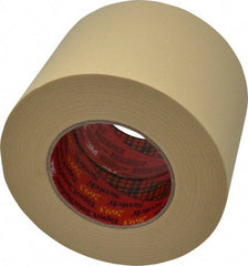 3M - 4" Wide x 60 Yd Long Tan Paper Masking Tape - Series 2693, 7.9 mil Thick, 29 In/Lb Tensile Strength - Caliber Tooling