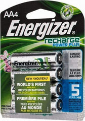 Energizer - Size AA, NiMH, 4 Pack, Standard Battery - 1.2 Volts, Flat Terminal, ANSI Regulated - Caliber Tooling