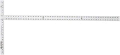 Johnson Level & Tool - 48" Blade Length x 1-1/2" Blade Width, 22" Base Length x 2" Base Width Aluminum Square - 0.008" Accuracy - Caliber Tooling