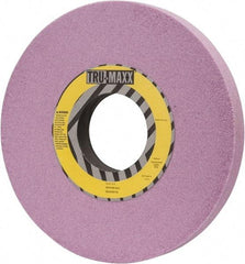 Tru-Maxx - 10" Diam x 3" Hole x 1" Thick, H Hardness, 60 Grit Surface Grinding Wheel - Aluminum Oxide, Type 1, Medium Grade, 3,250 Max RPM, Vitrified Bond, No Recess - Caliber Tooling