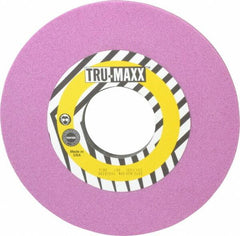 Tru-Maxx - 10" Diam x 3" Hole x 1/2" Thick, H Hardness, 46 Grit Surface Grinding Wheel - Aluminum Oxide, Type 1, Coarse Grade, 3,250 Max RPM, Vitrified Bond, No Recess - Caliber Tooling