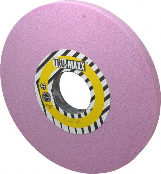 Tru-Maxx - 12" Diam x 3" Hole x 1" Thick, K Hardness, 46 Grit Surface Grinding Wheel - Aluminum Oxide, Type 1, Coarse Grade, 2,069 Max RPM, Vitrified Bond, No Recess - Caliber Tooling