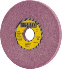 Tru-Maxx - 7" Diam x 1-1/4" Hole x 1/2" Thick, I Hardness, 46 Grit Surface Grinding Wheel - Aluminum Oxide, Type 1, Coarse Grade, 3,600 Max RPM, Vitrified Bond, No Recess - Caliber Tooling