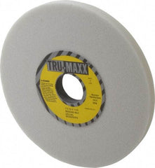 Tru-Maxx - 7" Diam x 1-1/4" Hole x 1/2" Thick, K Hardness, 46 Grit Surface Grinding Wheel - Aluminum Oxide, Type 1, Coarse Grade, 3,600 Max RPM, Vitrified Bond, No Recess - Caliber Tooling