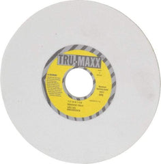 Tru-Maxx - 7" Diam x 1-1/4" Hole x 1/4" Thick, H Hardness, 100 Grit Surface Grinding Wheel - Aluminum Oxide, Type 1, Fine Grade, 3,600 Max RPM, Vitrified Bond, No Recess - Caliber Tooling