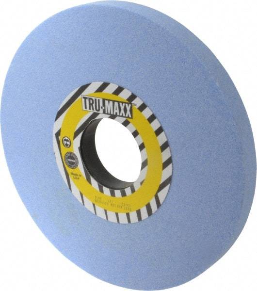 Tru-Maxx - 12" Diam x 3" Hole x 1" Thick, I Hardness, 46 Grit Surface Grinding Wheel - Ceramic, Type 1, Coarse Grade, 2,705 Max RPM, Vitrified Bond, No Recess - Caliber Tooling