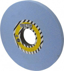 Tru-Maxx - 12" Diam x 3" Hole x 1" Thick, J Hardness, 46 Grit Surface Grinding Wheel - Ceramic, Type 1, Coarse Grade, 2,705 Max RPM, Vitrified Bond, No Recess - Caliber Tooling