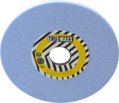 Tru-Maxx - 7" Diam x 1-1/4" Hole x 1/4" Thick, I Hardness, 60 Grit Surface Grinding Wheel - Ceramic, Type 1, Medium Grade, 3,600 Max RPM, Vitrified Bond, No Recess - Caliber Tooling