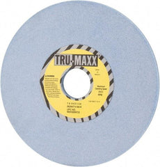 Tru-Maxx - 7" Diam x 1-1/4" Hole x 1/4" Thick, K Hardness, 80 Grit Surface Grinding Wheel - Ceramic, Type 1, Medium Grade, 3,600 Max RPM, Vitrified Bond, No Recess - Caliber Tooling