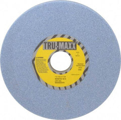 Tru-Maxx - 7" Diam x 1-1/4" Hole x 1/2" Thick, K Hardness, 46 Grit Surface Grinding Wheel - Ceramic, Type 1, Coarse Grade, 3,600 Max RPM, Vitrified Bond, No Recess - Caliber Tooling