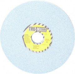 Tru-Maxx - 8" Diam x 1-1/4" Hole x 1/2" Thick, J Hardness, 46 Grit Surface Grinding Wheel - Ceramic, Type 1, Coarse Grade, 3,600 Max RPM, Vitrified Bond, No Recess - Caliber Tooling