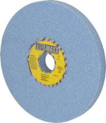 Tru-Maxx - 8" Diam x 1-1/4" Hole x 3/4" Thick, J Hardness, 46 Grit Surface Grinding Wheel - Ceramic, Type 1, Coarse Grade, 3,600 Max RPM, Vitrified Bond, No Recess - Caliber Tooling