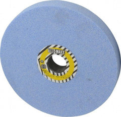 Tru-Maxx - 8" Diam x 1-1/4" Hole x 1" Thick, K Hardness, 46 Grit Surface Grinding Wheel - Ceramic, Type 1, Coarse Grade, 3,600 Max RPM, Vitrified Bond, No Recess - Caliber Tooling