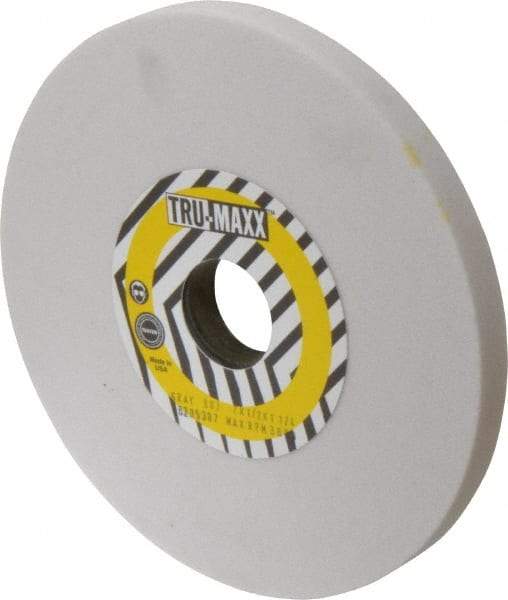 Tru-Maxx - 7" Diam x 1-1/4" Hole x 1/2" Thick, J Hardness, 80 Grit Surface Grinding Wheel - Aluminum Oxide, Type 1, Medium Grade, 3,600 Max RPM, Vitrified Bond, No Recess - Caliber Tooling