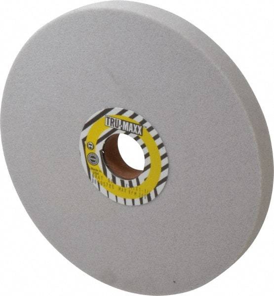 Tru-Maxx - 8" Diam x 1-1/4" Hole x 3/4" Thick, J Hardness, 60 Grit Surface Grinding Wheel - Aluminum Oxide, Type 1, Medium Grade, 3,600 Max RPM, Vitrified Bond, No Recess - Caliber Tooling