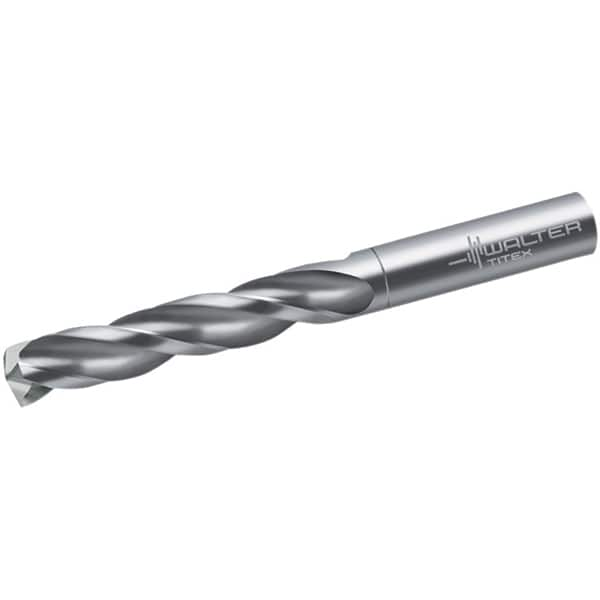 Walter-Titex - 4mm 150° Spiral Flute Solid Carbide Screw Machine Drill Bit - Caliber Tooling