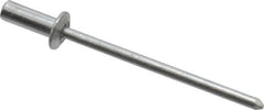 RivetKing - Size 42 Dome Head Aluminum Closed End Sealing Blind Rivet - Aluminum Mandrel, 0.063" to 1/8" Grip, 1/4" Head Diam, 0.129" to 0.133" Hole Diam, 0.36" Length Under Head, 1/8" Body Diam - Caliber Tooling