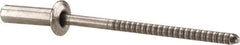 RivetKing - Size 44 Dome Head Stainless Steel Closed End Sealing Blind Rivet - Stainless Steel Mandrel, 0.188" to 1/4" Grip, 1/4" Head Diam, 0.129" to 0.133" Hole Diam, 0.485" Length Under Head, 1/8" Body Diam - Caliber Tooling