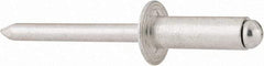 RivetKing - Size 88 Dome Head Aluminum Open End Blind Rivet - Aluminum Mandrel, 0.376" to 1/2" Grip, 1/2" Head Diam, 0.257" to 0.261" Hole Diam, 3/4" Length Under Head, 1/4" Body Diam - Caliber Tooling