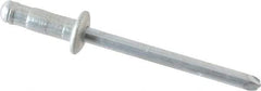 RivetKing - Size 52-53 Dome Head Steel Multi Grip Blind Rivet - Steel Mandrel, 0.056" to 0.196" Grip, 0.312" Head Diam, 0.192" to 0.196" Hole Diam, 0.437" Length Under Head, 5/32" Body Diam - Caliber Tooling