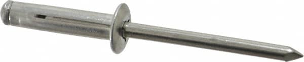 RivetKing - Size 0625 Dome Head Aluminum Tri Folding Blind Rivet - Aluminum Mandrel, 0.04" to 0.354" Grip, 0.386" Head Diam, 0.196" to 0.209" Hole Diam, 0.906" Length Under Head, 3/16" Body Diam - Caliber Tooling