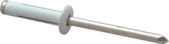 RivetKing - Size 0625 Dome Head Aluminum Tri Folding Blind Rivet - Aluminum Mandrel, 0.04" to 0.354" Grip, 0.386" Head Diam, 0.196" to 0.209" Hole Diam, 0.906" Length Under Head, 3/16" Body Diam - Caliber Tooling