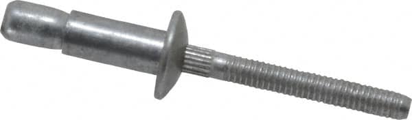 RivetKing - Size 86 Dome Head Aluminum Structural with Locking Stem Blind Rivet - Aluminum Mandrel, 0.08" to 3/8" Grip, 0.525" Head Diam, 0.261" to 0.272" Hole Diam, 0.56" Length Under Head, 1/4" Body Diam - Caliber Tooling