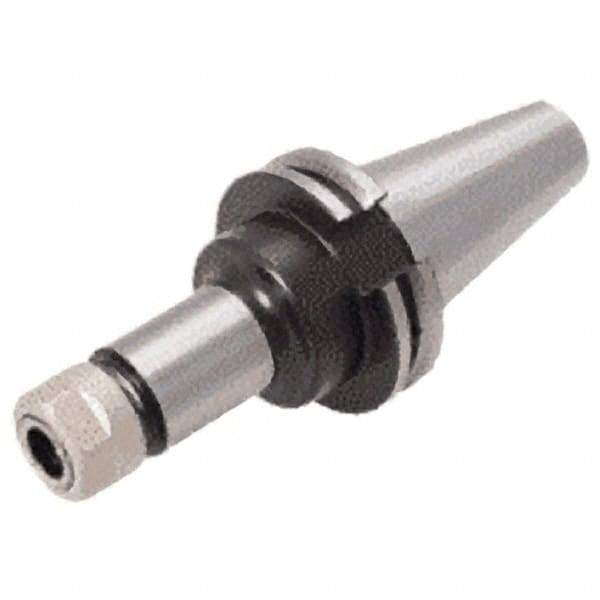 Iscar - 0.12" to 1.025" Capacity, 4" Projection, CAT50 Taper Shank, ER40 Collet Chuck - Through-Spindle - Exact Industrial Supply