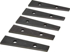 Value Collection - 6 to 10° Angle, 3-1/2 Inch Long, Angle Block Set - 5/32 Inch Thick, 55-60 Rc Hardness, 5 Pieces - Caliber Tooling