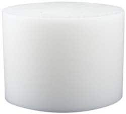 Made in USA - 6 Inch Diameter, 1-1/2 Inch Thick, Plastic Disc - White, PTFE Virgin - Caliber Tooling