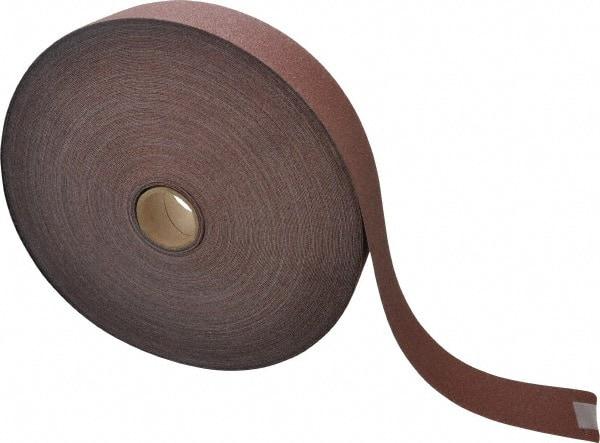 3M - 1-1/2" x 50 Yd 100 Grit Aluminum Oxide Cloth Roll - Fine Grade, J Weighted Backing - Caliber Tooling