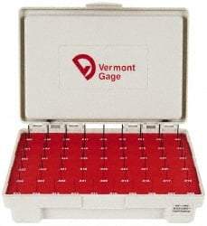 Vermont Gage - 55 Piece, 0.006-0.06 Inch Diameter Plug and Pin Gage Set - Minus 0.0002 Inch Tolerance, Class ZZ - Caliber Tooling