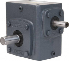 Boston Gear - 2.06 Centerline Distance, 60:1, 29 RPM Output, 0.55 Input Horsepower, 826 Lbs. Max Torque, Speed Reducer - Single Shaft Left - Caliber Tooling