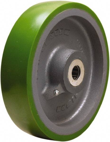 Hamilton - 10 Inch Diameter x 2-1/2 Inch Wide, Polyurethane on Cast Iron Caster Wheel - 2,500 Lb. Capacity, 3-1/4 Inch Hub Length, 1-1/4 Inch Axle Diameter, Tapered Roller Bearing - Caliber Tooling