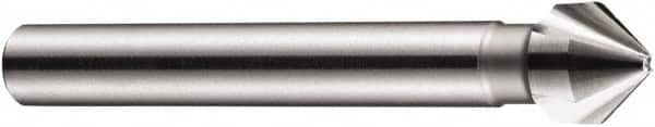 DORMER - 10mm Shank Diam, 3 Flute 90° High Speed Steel Countersink - Caliber Tooling