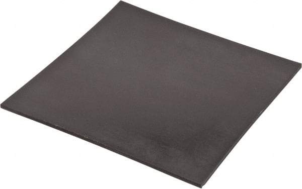 Made in USA - 12" Long, 12" Wide, 1/4" Thick, Neoprene Rubber Foam Sheet - 35 to 45 Durometer, Black, -20 to 220°F, 800 psi Tensile Strength, Stock Length - Caliber Tooling