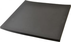 Made in USA - 12" Long, 12" Wide, 1/2" Thick, Neoprene Rubber Foam Sheet - 50 to 60 Durometer, Black, -20 to 220°F, 900 psi Tensile Strength, Stock Length - Caliber Tooling