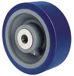 Hamilton - 8 Inch Diameter x 3 Inch Wide, Polyurethane Caster Wheel - 3,500 Lb. Capacity, 3-1/4 Inch Hub Length, 3/4 Inch Axle Diameter, Precision Tapered Roller Bearing - Caliber Tooling