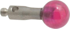 SPI - 6 mm Ball Diameter, M2 Thread, Ruby Point Ball Tip CMM Stylus - 10 mm Overall Length - Caliber Tooling