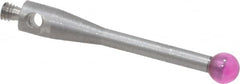 SPI - 3 mm Ball Diameter, M2 Thread, Ruby Point Ball Tip CMM Stylus - 20 mm Overall Length - Caliber Tooling