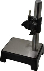 Value Collection - Steel, Rectangular Base, Comparator Gage Stand - 8-1/2" High, 5-1/2" Base Length x 4-1/4" Base Width x 2.16" Base Height, Includes Holder - Caliber Tooling