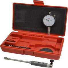 Value Collection - 9 Anvil, 0.4 to 0.7" Dial Bore Gage - 0.0005" Graduation, 4" Gage Depth - Caliber Tooling