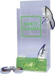 PRO-SAFE - 35 Pair Cabinet with Individual Compartments, Acrylic Safety Glasses and Goggles Dispenser - 15-3/4 Inch Wide x 16 Inch High x 4 Inch Deep, Table and Wall Mount - Caliber Tooling