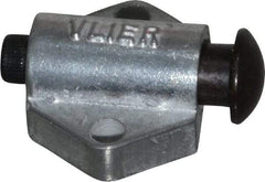 Vlier - 7/8" Base Width, 1/8" Stroke Len, 3/8" Stop Head OD, 21/32" Btw Mt Hole Ctrs, 19/32" Btw Mt Hole & Edge, Round Spring Locating Stop - 11/16" Body Len x 7/8" Body Width, 7/32" Base Thickness, 5.13 Lb Init, 10 Lb Mid, 14.9 Lb Final End Force - Caliber Tooling