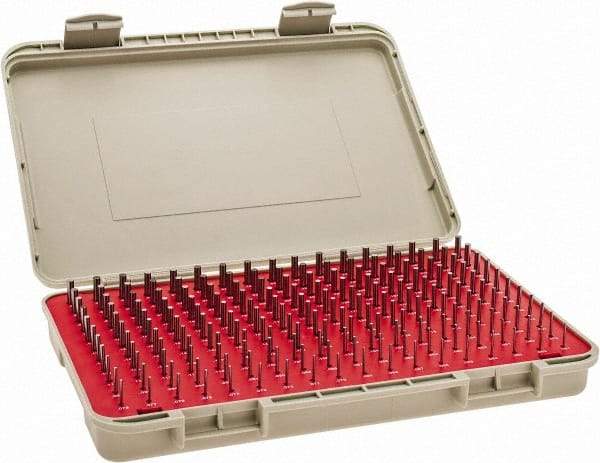 Vermont Gage - 190 Piece, 0.061-0.25 Inch Diameter Plug and Pin Gage Set - Minus 0.0002 Inch Tolerance, Class ZZ - Caliber Tooling